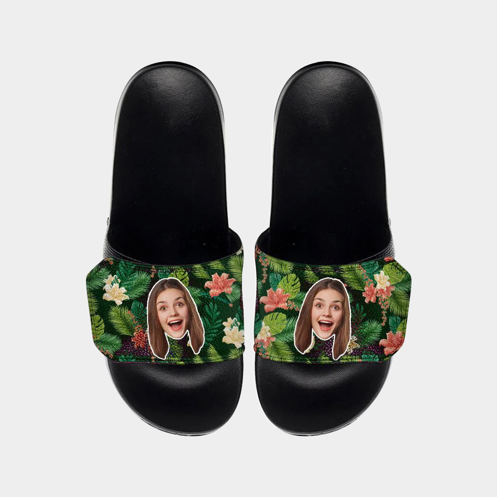 Men's Slide newest Sandals | He offers a personalized gift with his face