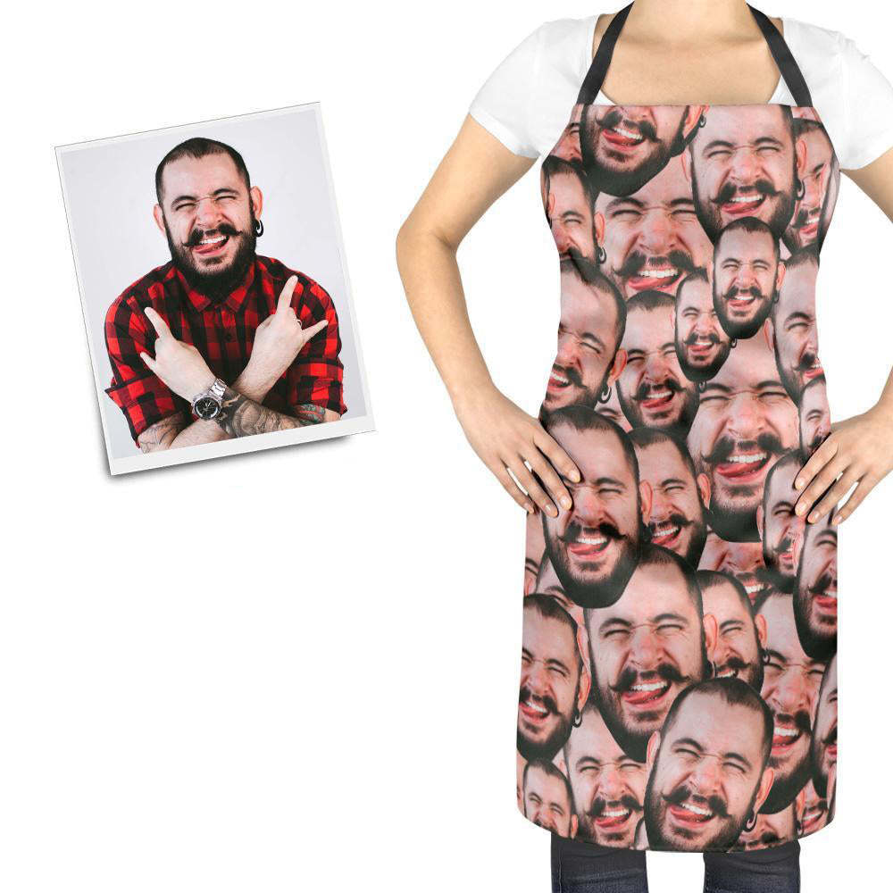 Christmas Gifts, Custom Face Mash Apron