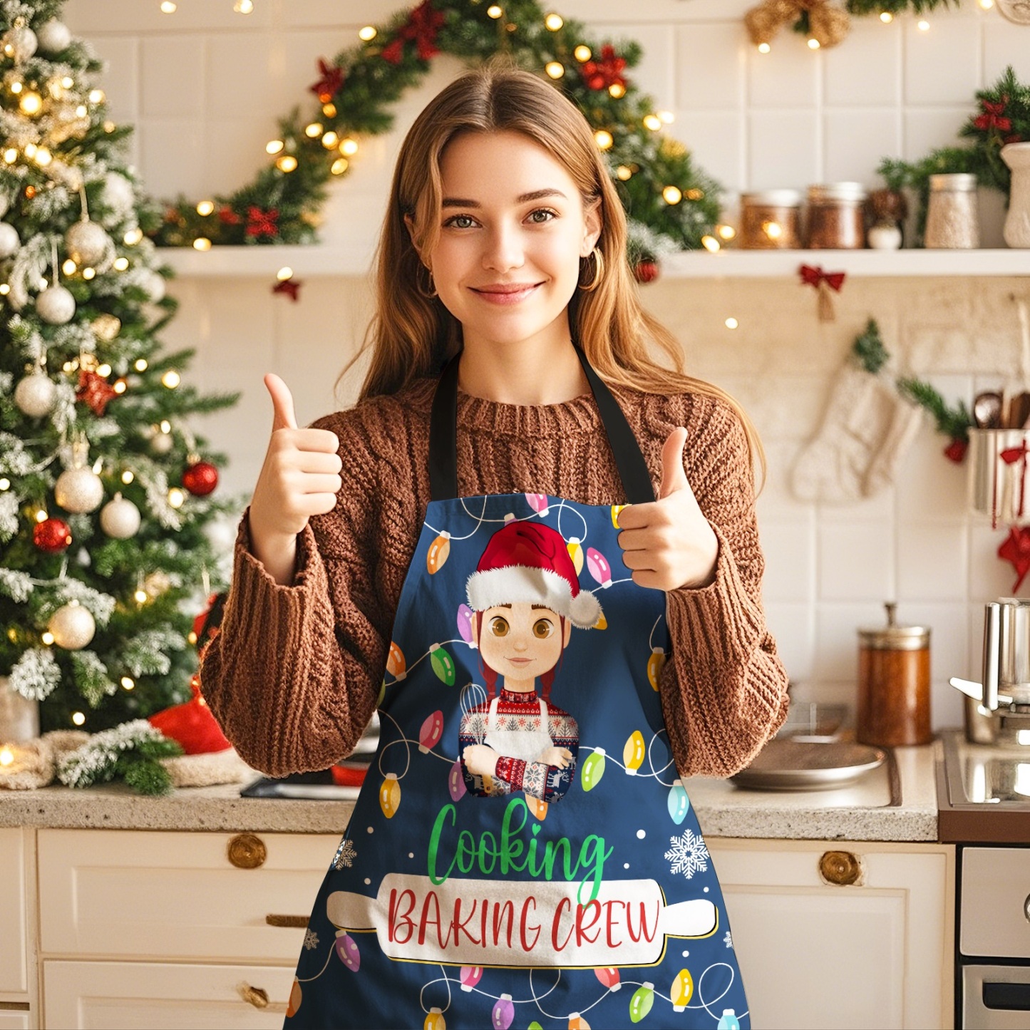 Custom Cooking Baking Crew Personalized Apro Personalised Name Chef Apron, Head Chef Cooking Gifts