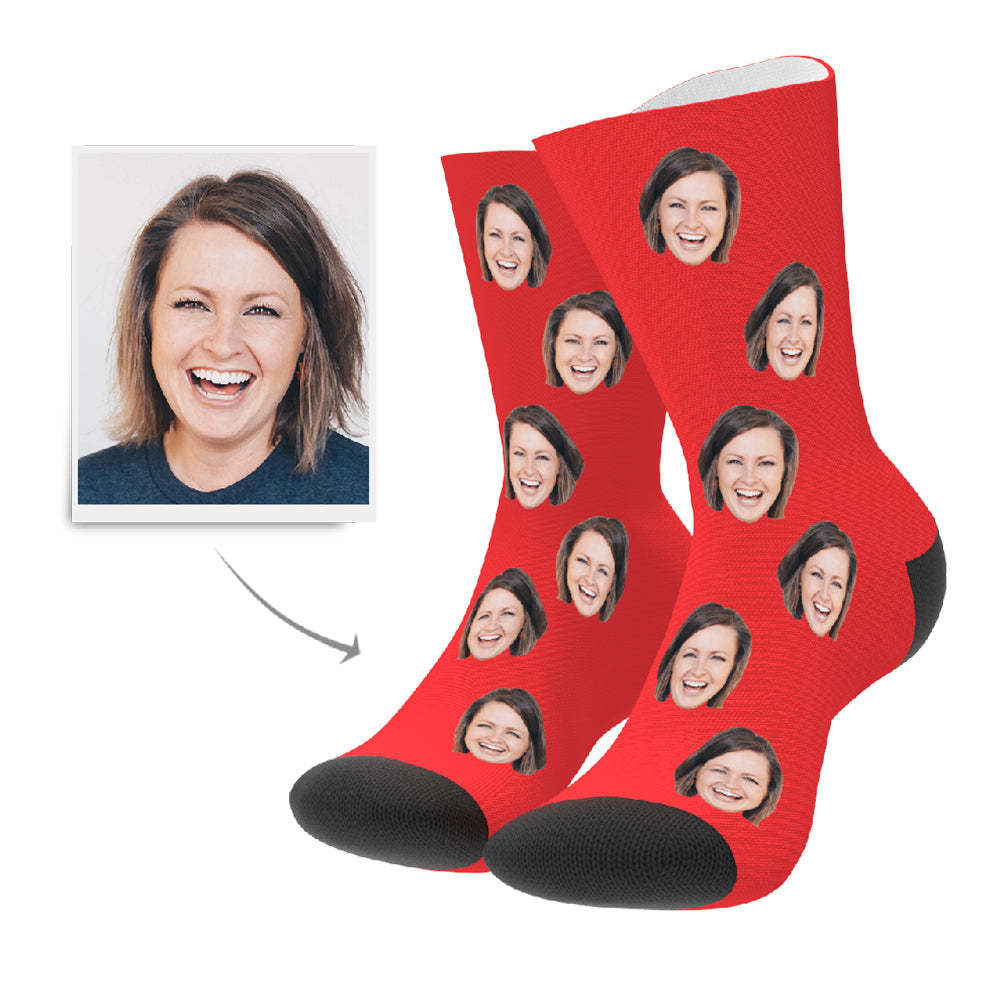 Custom Face Socks Online Preview Add Pictures And Name Colorful