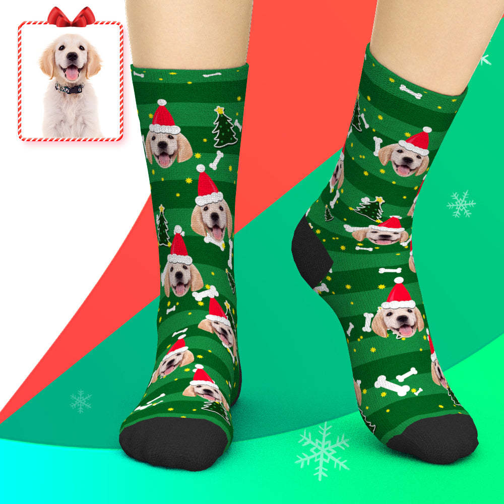 Christmas Gift Ideas,Custom Face Socks for Dog Lover