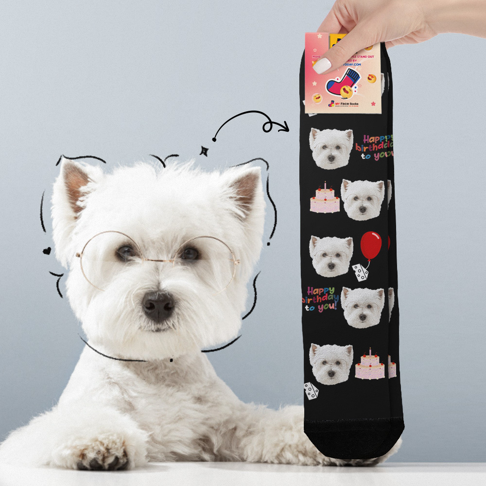 Custom Face Socks Multi-face Breathable Add Pictures Colorful Photo Socks I Love You Socks Gift