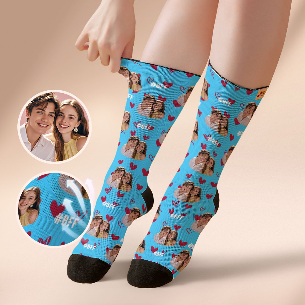 Personalized Dentist-Themed Gift with Your Photo Custom Face Socks for Dental Lovers, Anniversary