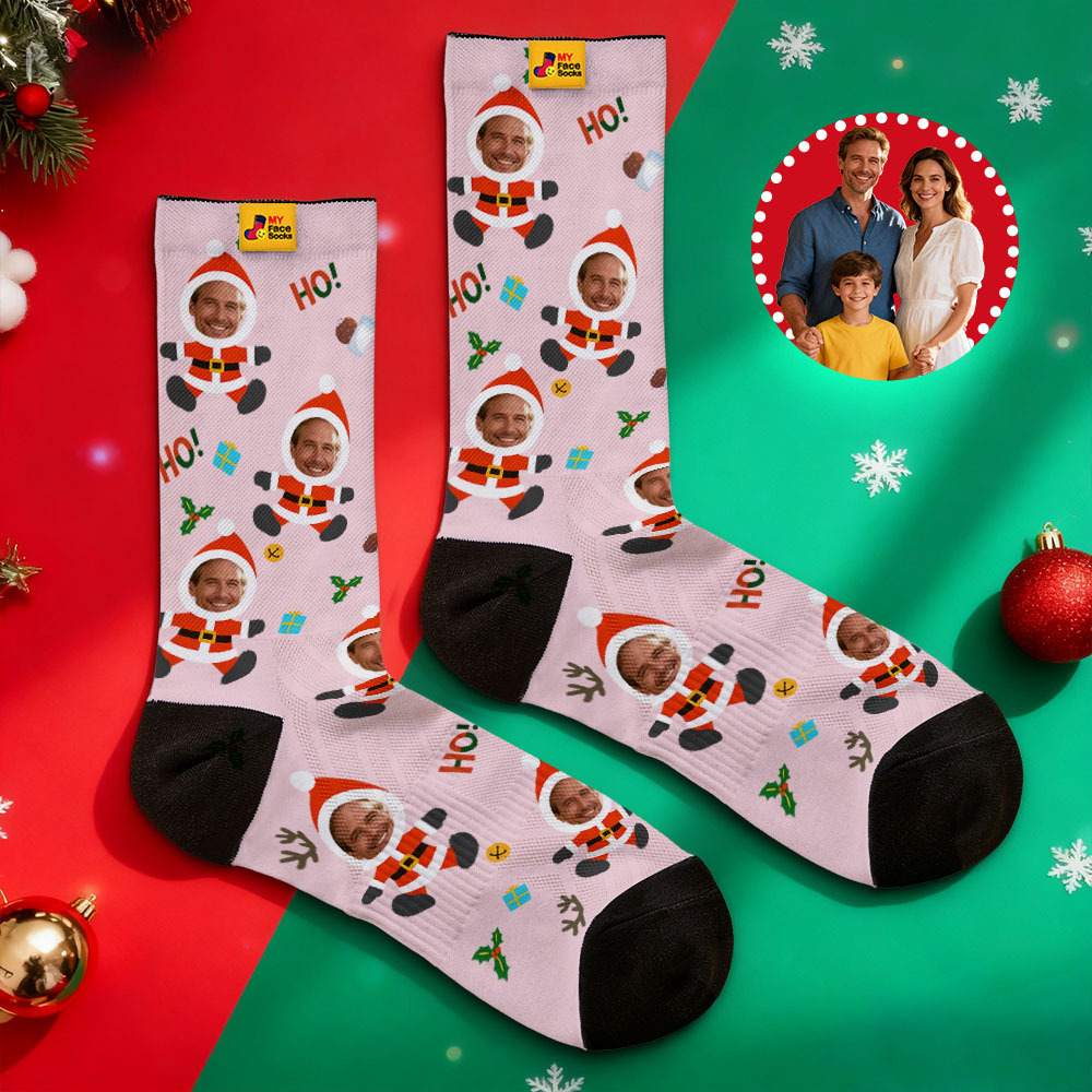 Personalized Christmas Socks Snowman HOHO Christmas SocksCustom Christmas Socks Gift for Family Couple