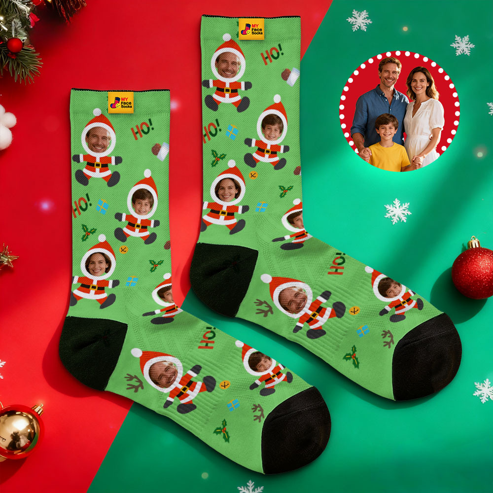 Personalized Christmas Socks Snowman HOHO Christmas SocksCustom Christmas Socks Gift for Family Couple