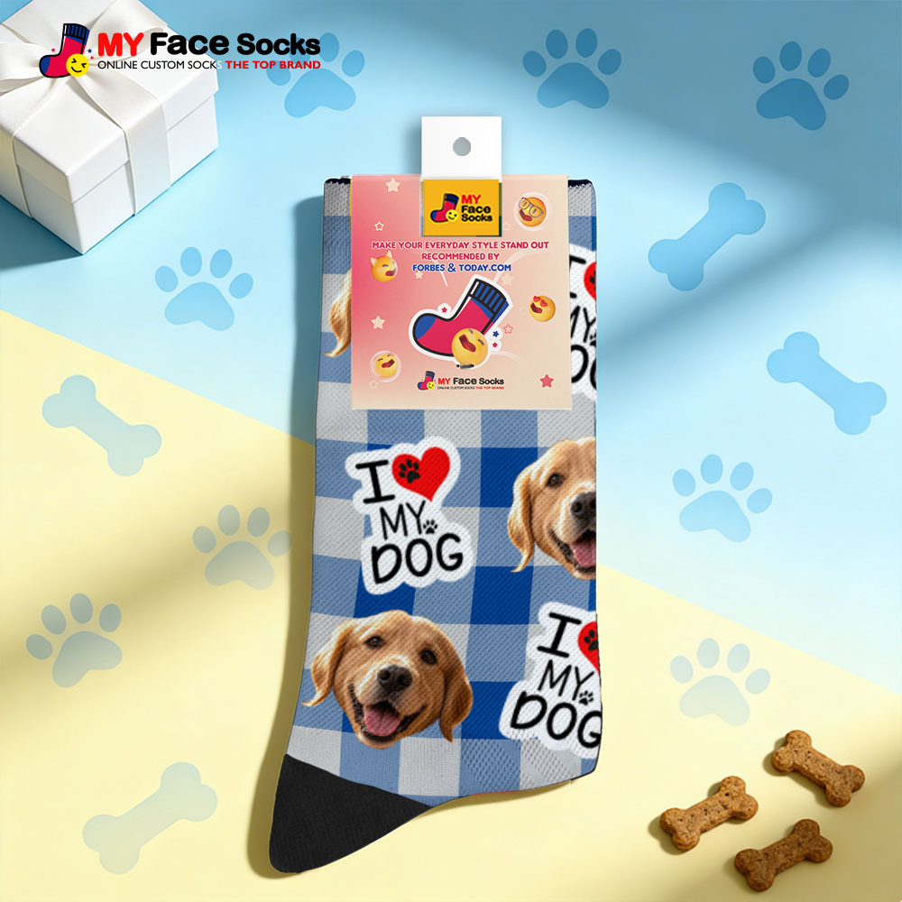 Personalized Pet Dog Theme Socks Pet Socks Custom I Woof You Socks Pet Lover Funny Socks Gift