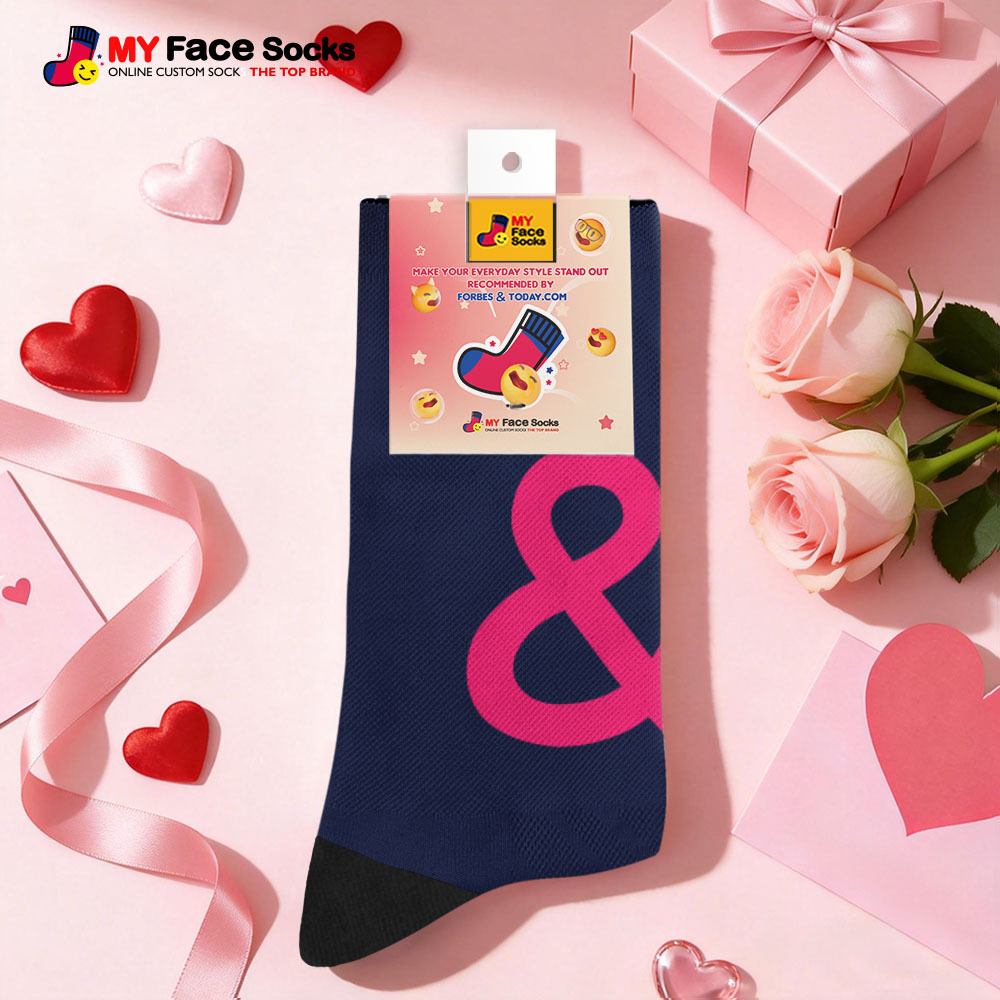 Custom Text Heart Socks Personalized We Make the Perfect Pair Valentine’s Day Couple Gift