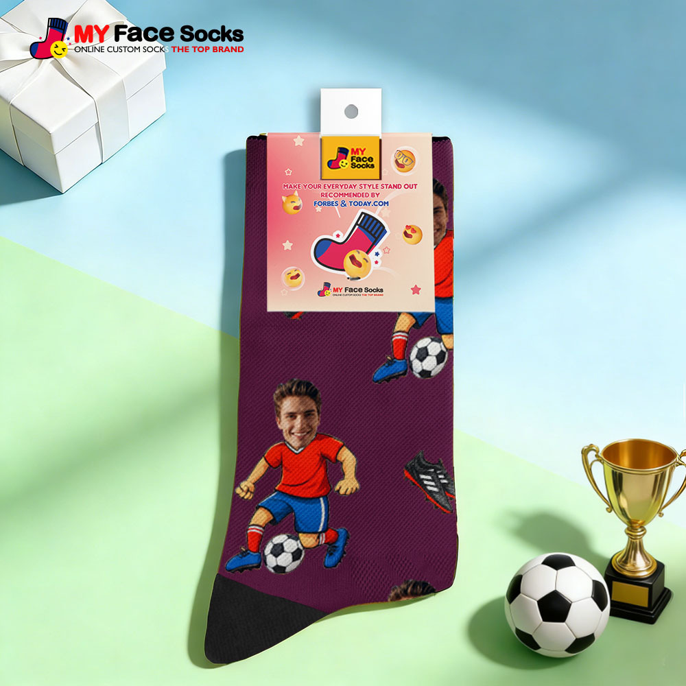 Personalized Sport Theme Socks Custom  Face Team Socks Funny Photo Socks Gift For Fans Players