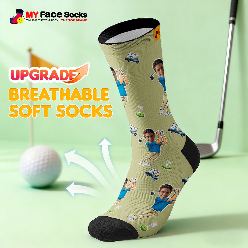 Personalized Sport Theme Socks Custom  Face Team Socks Funny Photo Socks Gift For Fans Players