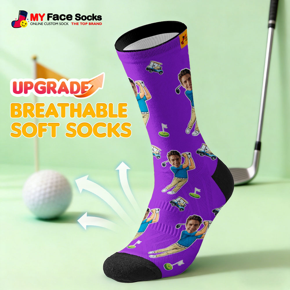 Personalized Sport Theme Socks Custom  Face Team Socks Funny Photo Socks Gift For Fans Players