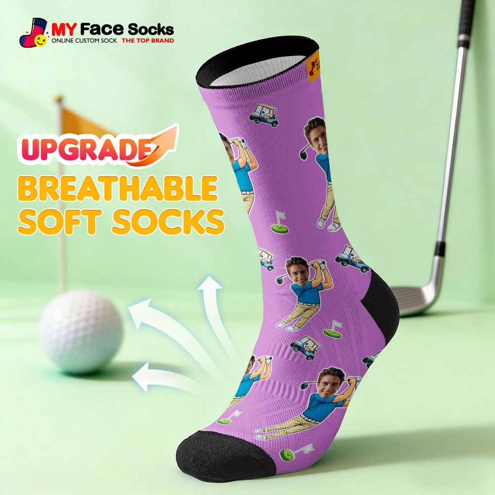 Personalized Sport Theme Socks Custom  Face Team Socks Funny Photo Socks Gift For Fans Players