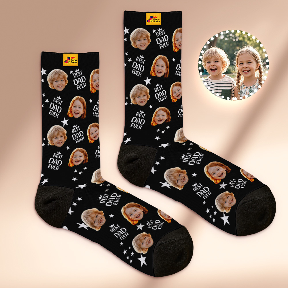 Custom Face Socks: Personalized Photo Socks - Unique Gifts for Dad