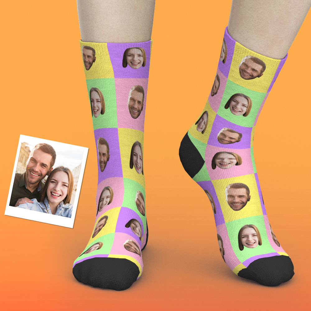 Custom Photo Socks Square - MyFaceSocks