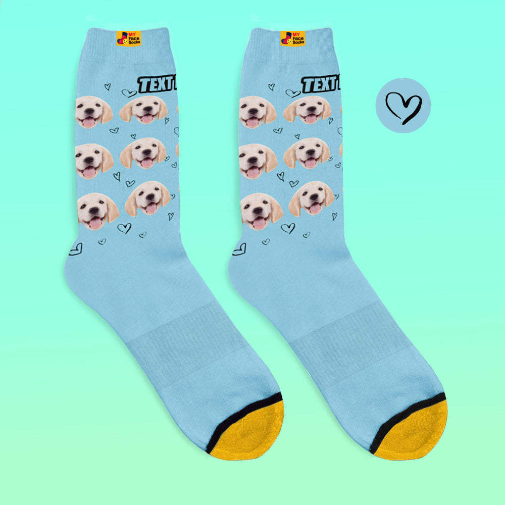 Custom 3D Digital Printed Socks Personalized Photo Socks Love Pet Socks