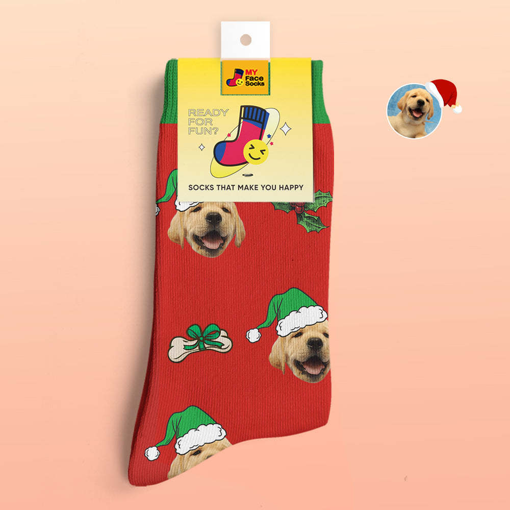 Custom 3D Digital Printed Socks Cute Pet Face Socks Christmas Gift - MyFaceSocks