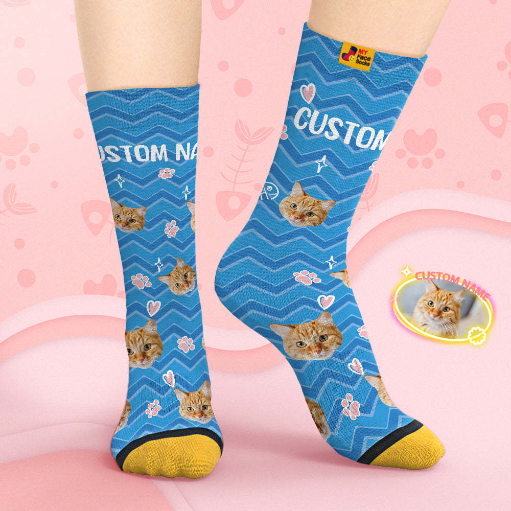 Custom Face Socks Personalized 3D Digital Printed Socks-Cute Pet Face - MyFaceSocks