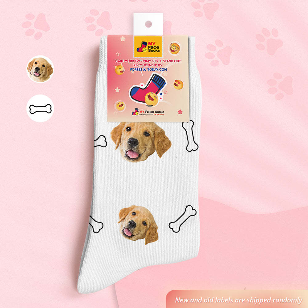 Custom Face Socks Personalized 3D Digital Printed Socks Mosaic Pet Face - MyFaceSocks