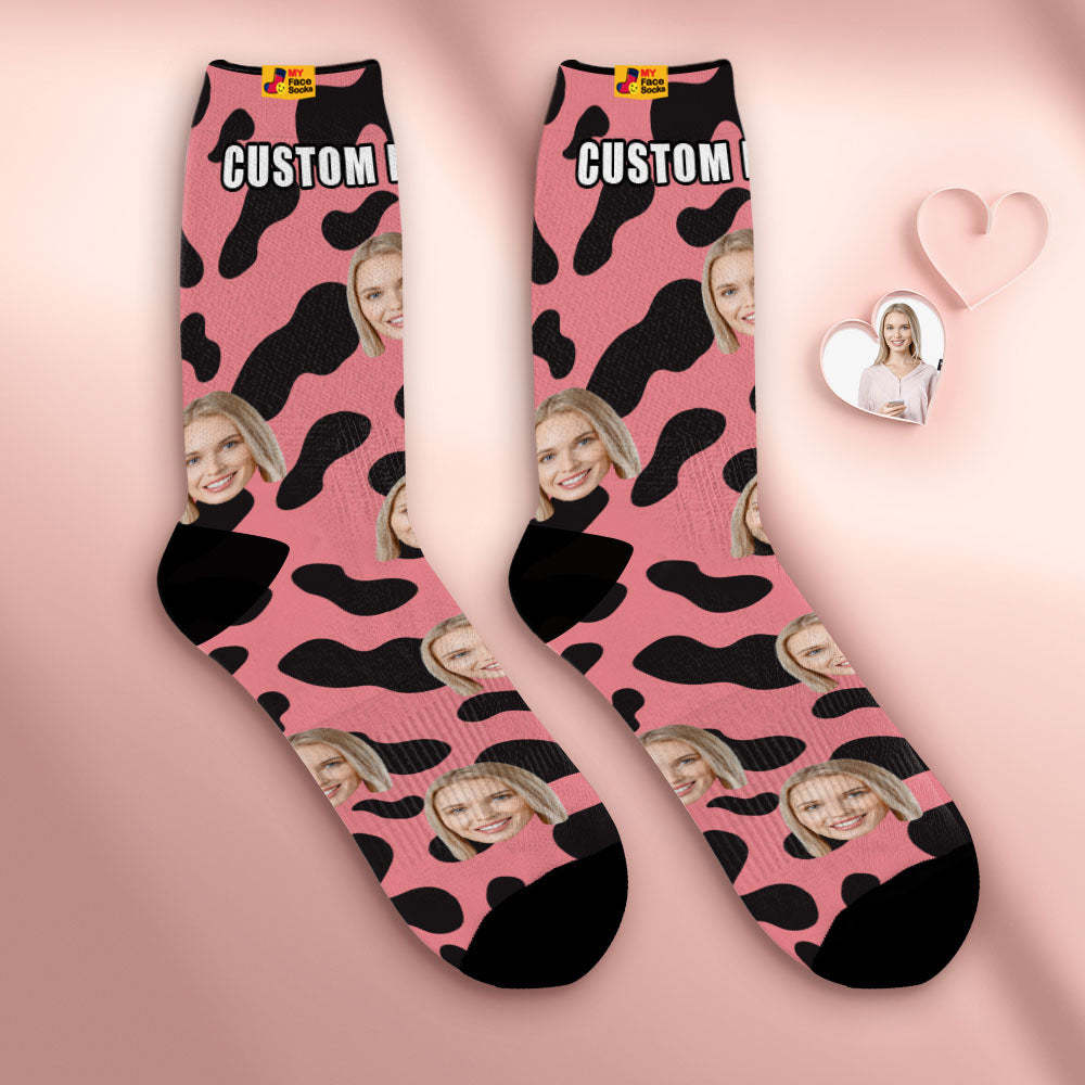 Custom Breathable Face Socks Personalized Soft Socks Gifts For Lover