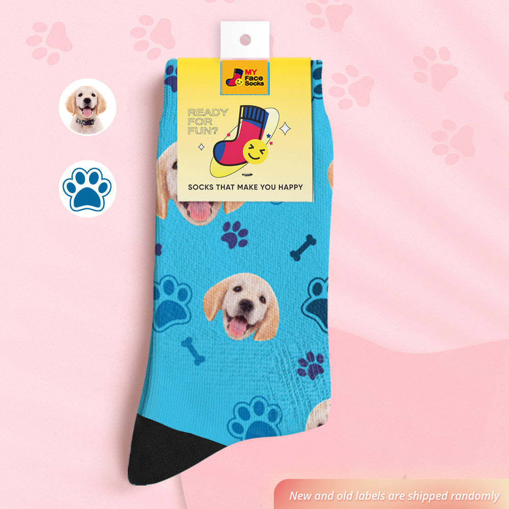 Custom Breathable Face Socks Personalized Soft Socks Gifts Dog Face - MyFaceSocks
