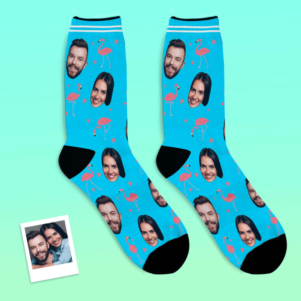 Custom Face Socks Personalized Photo Socks Gift For Family - Flamant