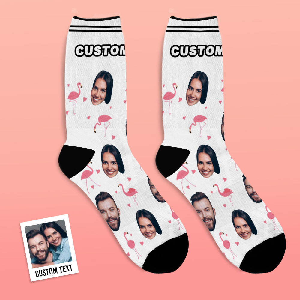 Custom Face Socks Personalized Photo Socks Gift For Family - Flamant