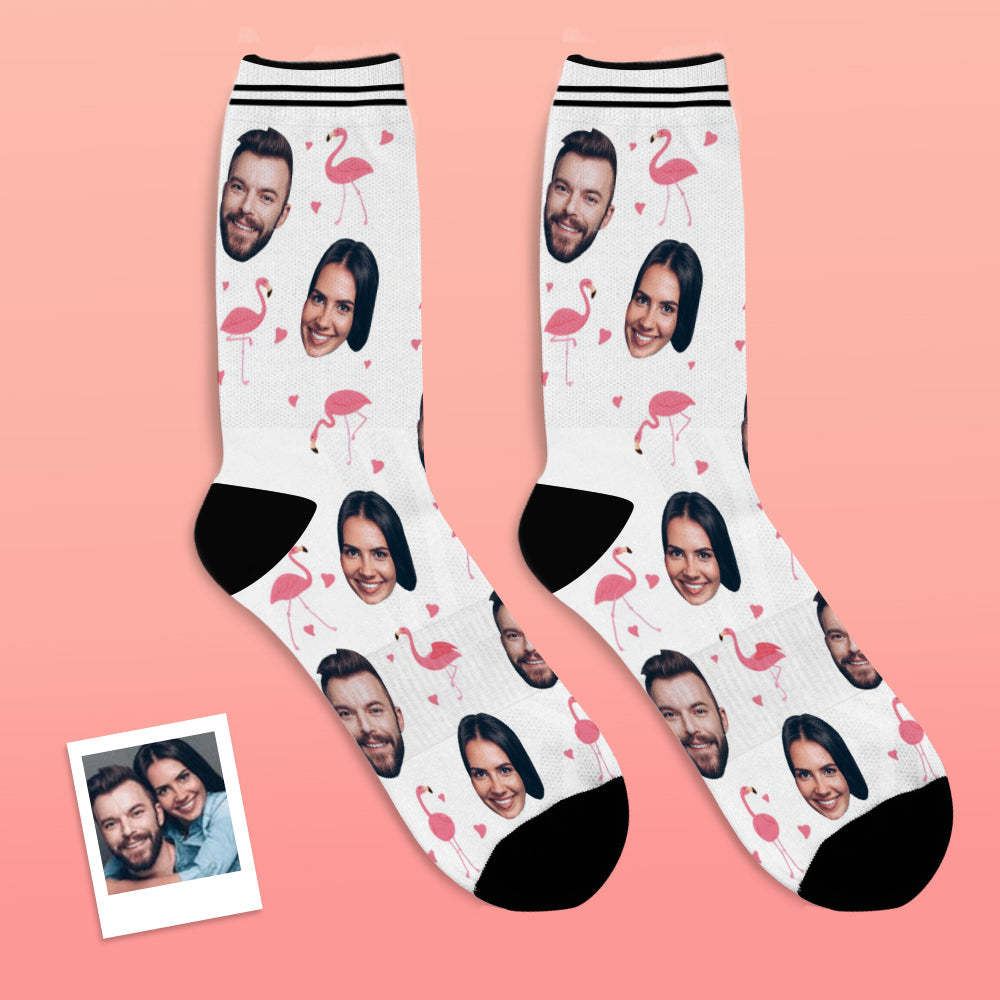 Custom Face Socks Personalized Photo Socks Gift For Family - Flamant