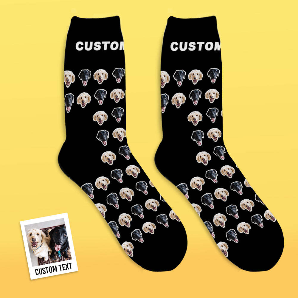 Custom Face Socks Comic Style