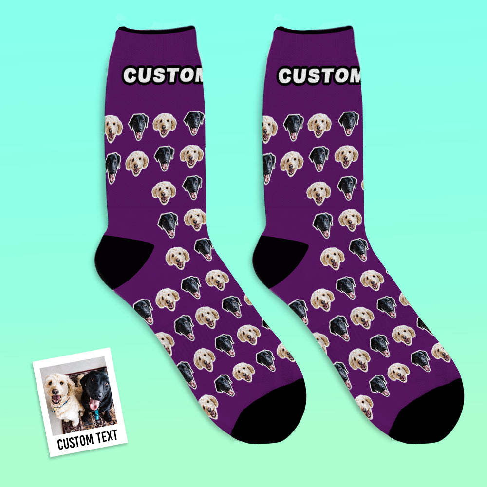 Custom Face Socks Comic Style