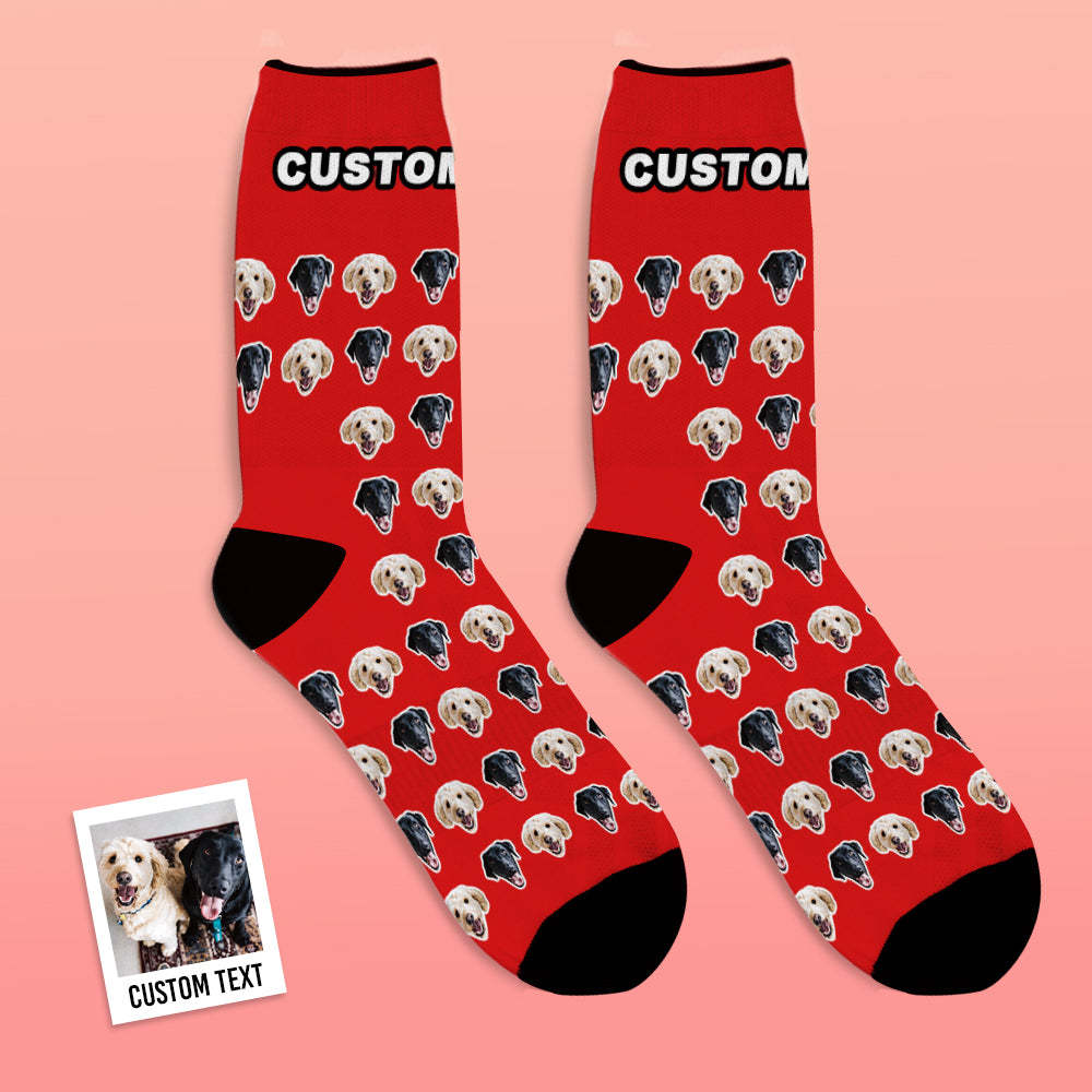 Custom Face Socks Comic Style