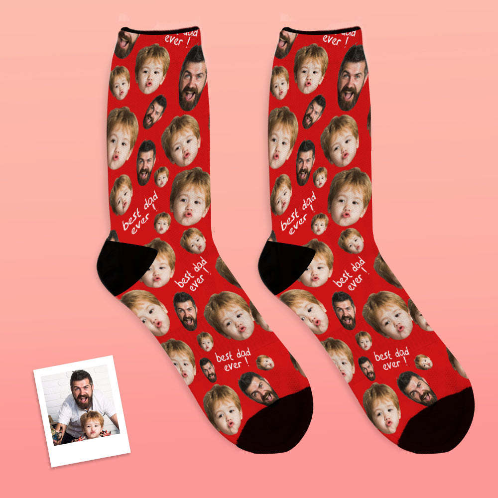 Custom Face Socks To The Best Dad-MyFaceSocks