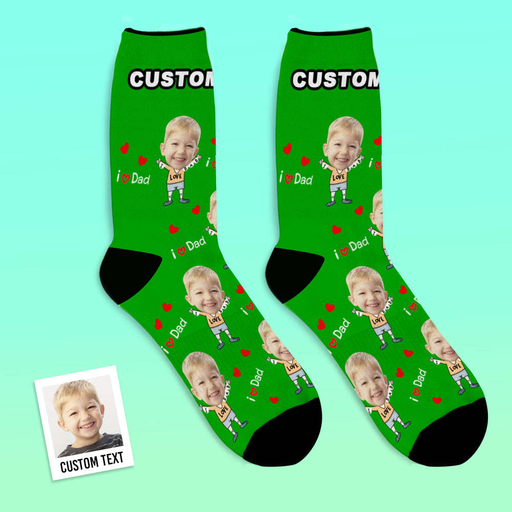 Custom Face Socks To The Dearest Dad-MyFaceSocks