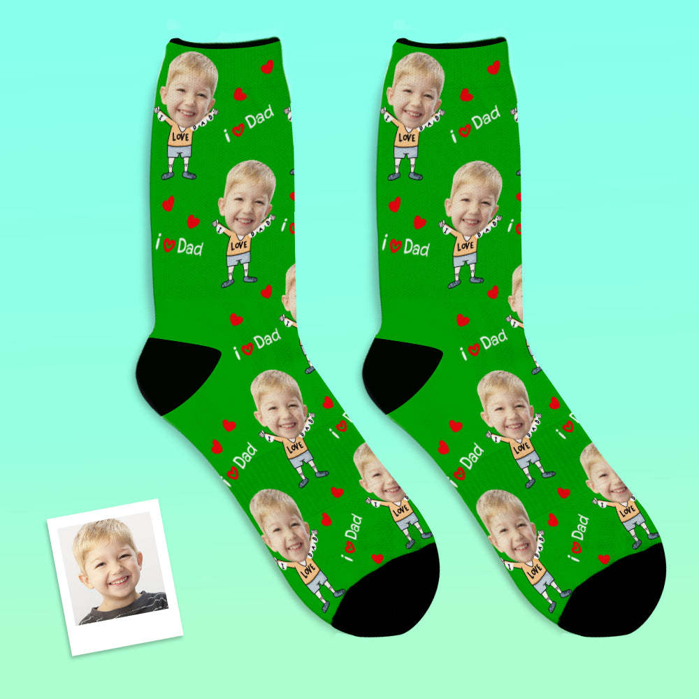 Custom Face Socks To The Dearest Dad-MyFaceSocks