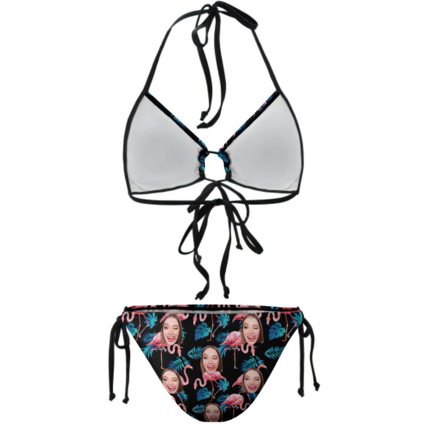 Custom Face Bikini Plus Size Swimwear Personalized Photo Swimsuit Gift For Women - MyFaceSocks