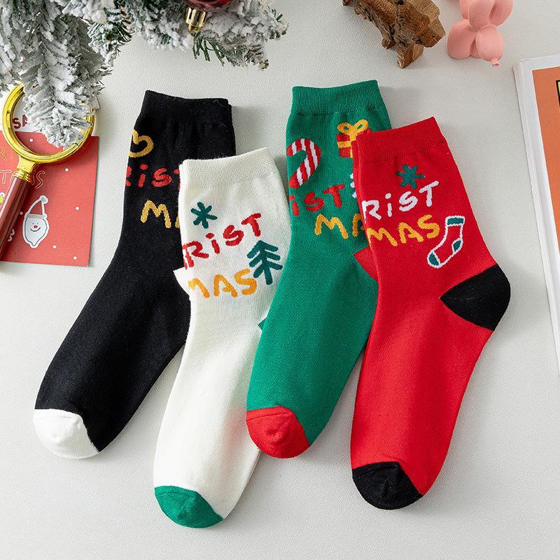 Christmas Blind Box Socks Cute Cartoon Mid-Calf Socks Holiday Gift Stocking Stuffer - MyFaceSocks