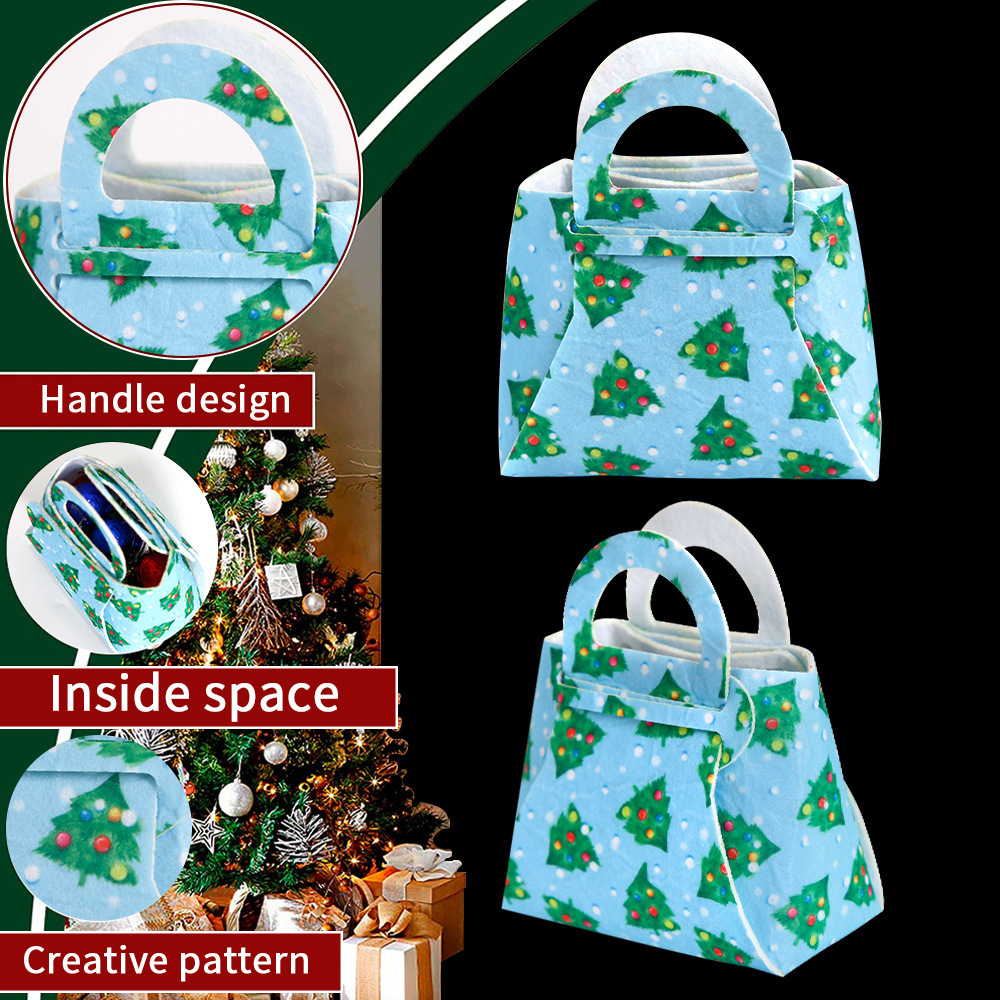 Blue Christmas Gifts Bag Cute Gift Bag For Festival Package