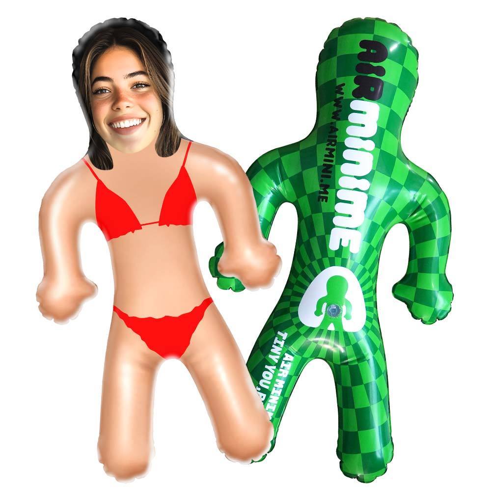 Personalized Bikini Blow Up Dolls Funny Inflatable Doll Party Favors Gifts for Her - MyFaceSocks