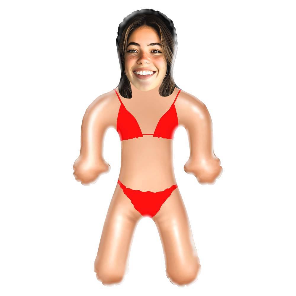 Personalized Bikini Blow Up Dolls Funny Inflatable Doll Party Favors Gifts for Her - MyFaceSocks