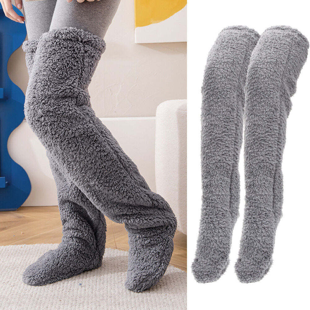 Fuzzy Socks Women Winter Leg Warmers Colorful Socks Gifts For Her - MyFaceSocks