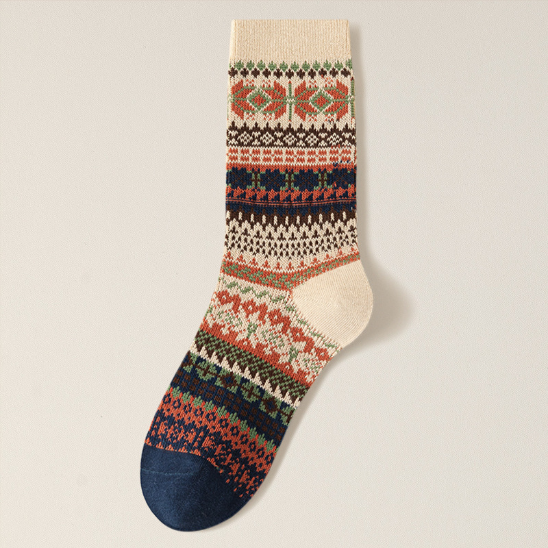 Christmas Motif Knitted Socks