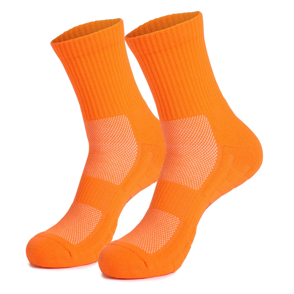 Professional Running Socks Dopamine Color Cotton Terry Socks, Thickened for Basketball, Badminton & Casual Sports