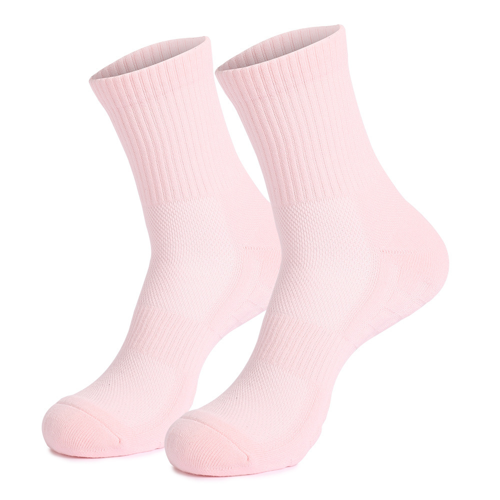 Professional Running Socks Dopamine Color Cotton Terry Socks, Thickened for Basketball, Badminton & Casual Sports