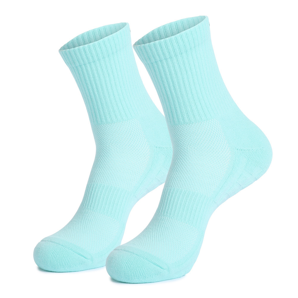 Professional Running Socks Dopamine Color Cotton Terry Socks, Thickened for Basketball, Badminton & Casual Sports