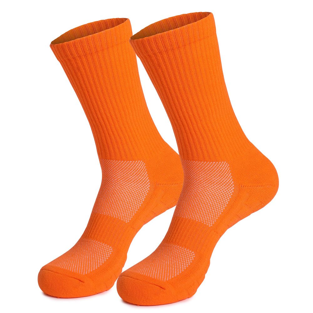 Professional Running Socks Dopamine Color Cotton Terry Socks, Thickened for Basketball, Badminton & Casual Sports