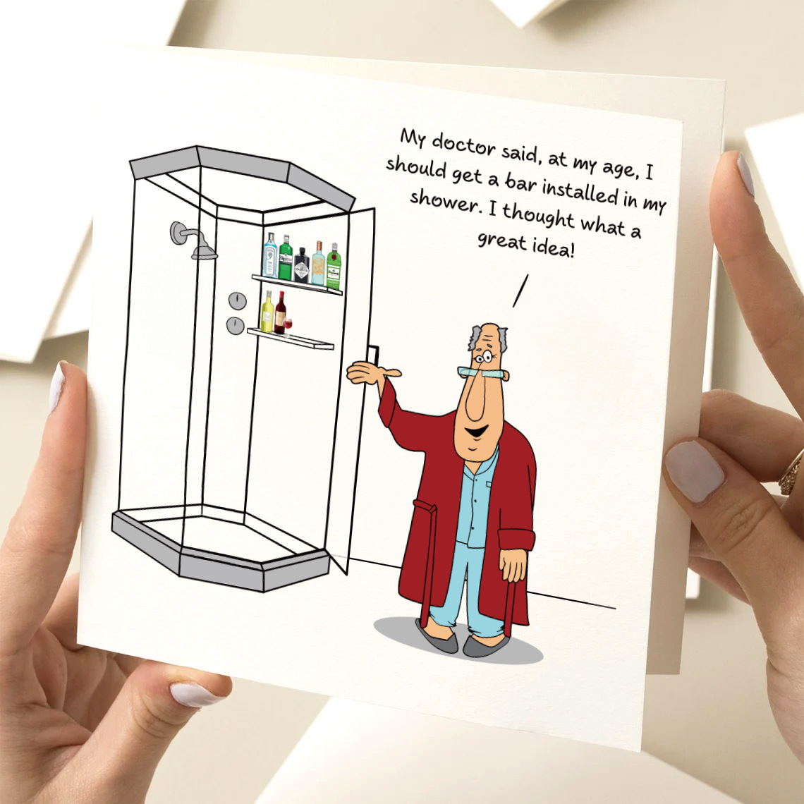 Funny Father's DayGreeting Card I Should Get A Bar