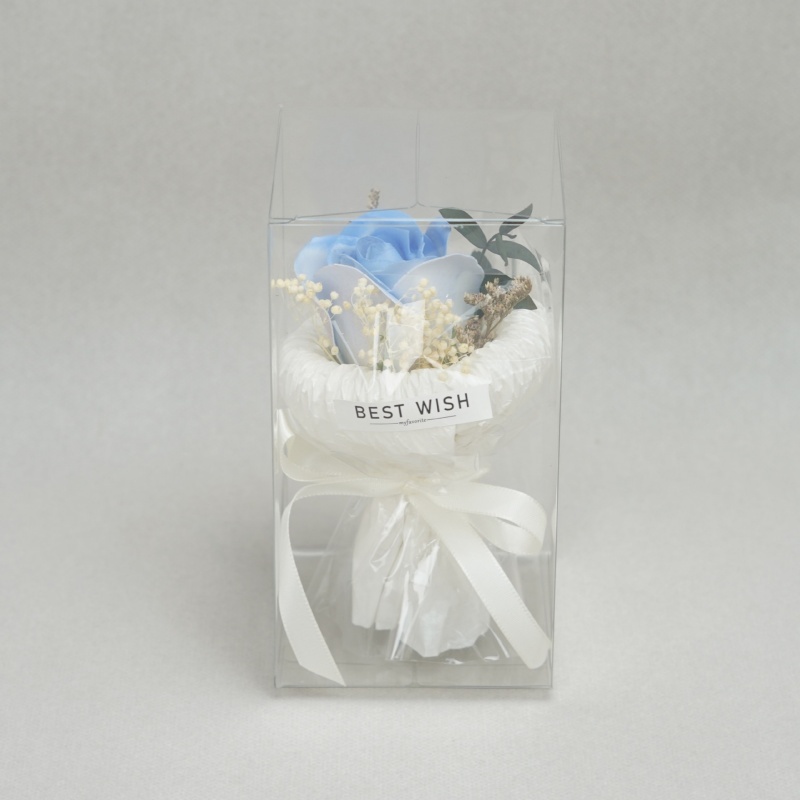 Mini Pocket Flower Bouquet Soap Rose & Sunflower Preserved Gift with Clear Box Birthday Valentine Gift - MyFaceSocks