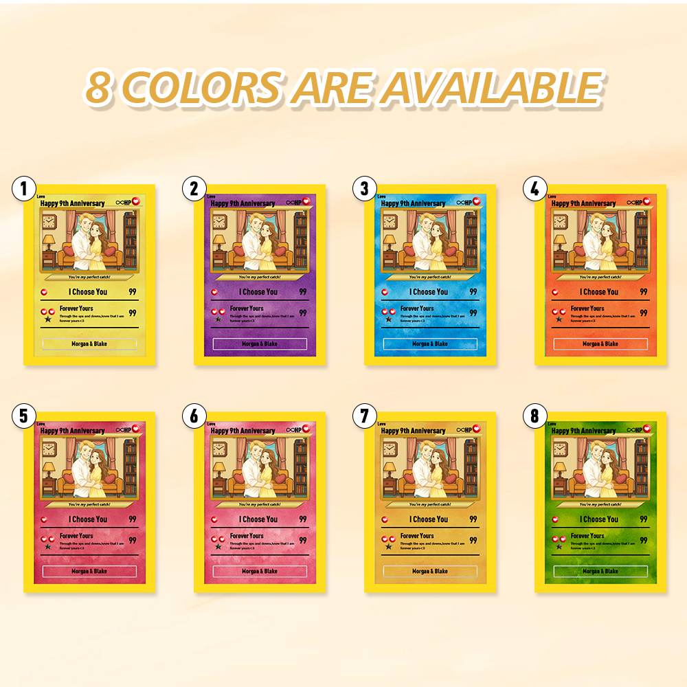 Personalized Card Anniversary Present Turn Your Photo into a Unique Collectible - MyFaceSocks