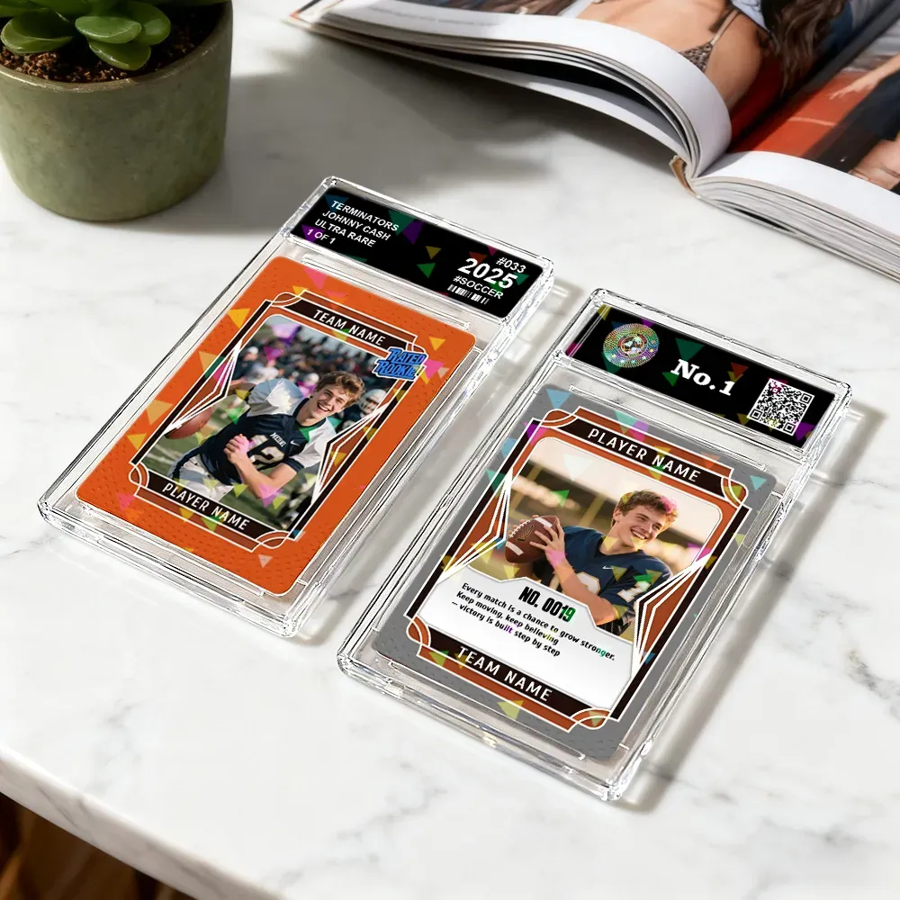 Custom Poke Card Portrait From Photo Personalized Family Card with Custom Text & Photo Special Gift for Dad Kids Couples or Friends