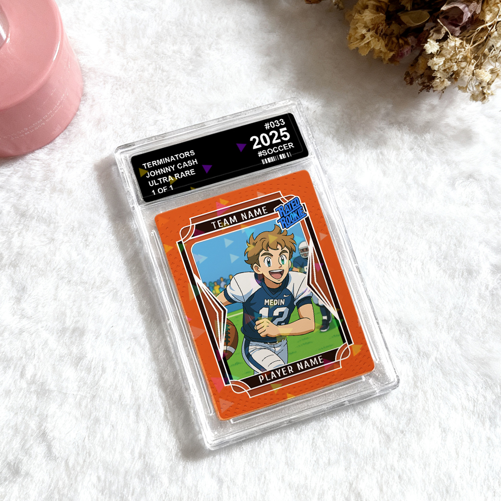 Custom Sports Trading Card Personalized Photo Portrait Card for Athletes and Fans - MyFaceSocks