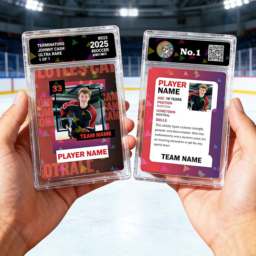 Custom Sports Trading Card Personalized Photo Portrait Card for Athletes and Fans