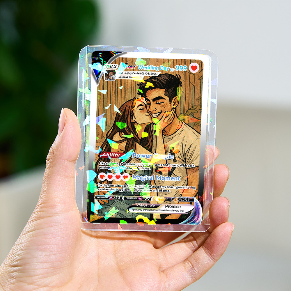 Custom Anime Couple Card Romantic Valentine Gift for Couple Unique Collectible Keepsake Gift